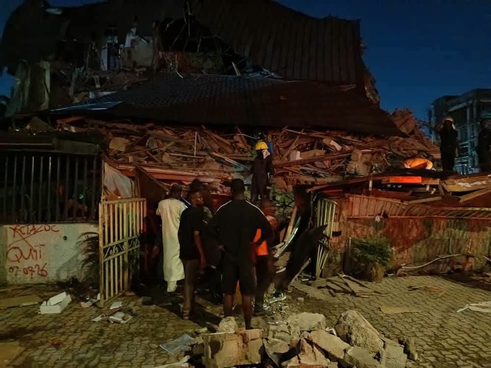 Panic as Three Storey Building Collapses in Abuja Hours After Being Sealed by FCDA