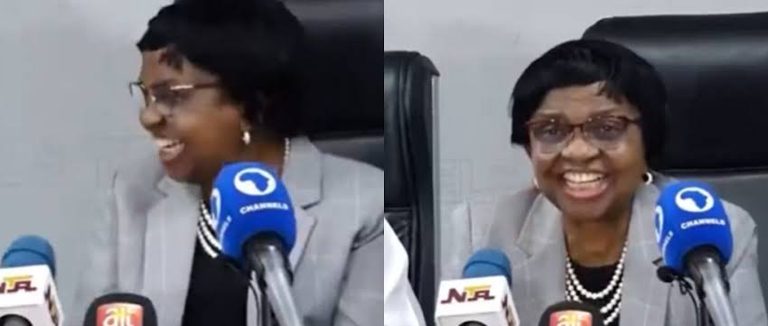 NAFDAC DG Bursts Into Laughter Over Calls For Her Resignation